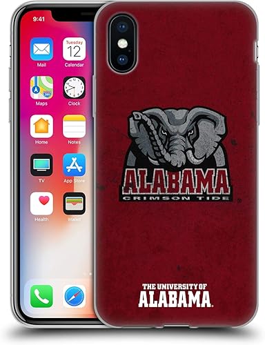 Miniatura 229 de Head Case Designs Funda de gel con logotipo oficial de la Universidad de Alabama UA [protección de grado militar] compatible con Apple iPhone 11