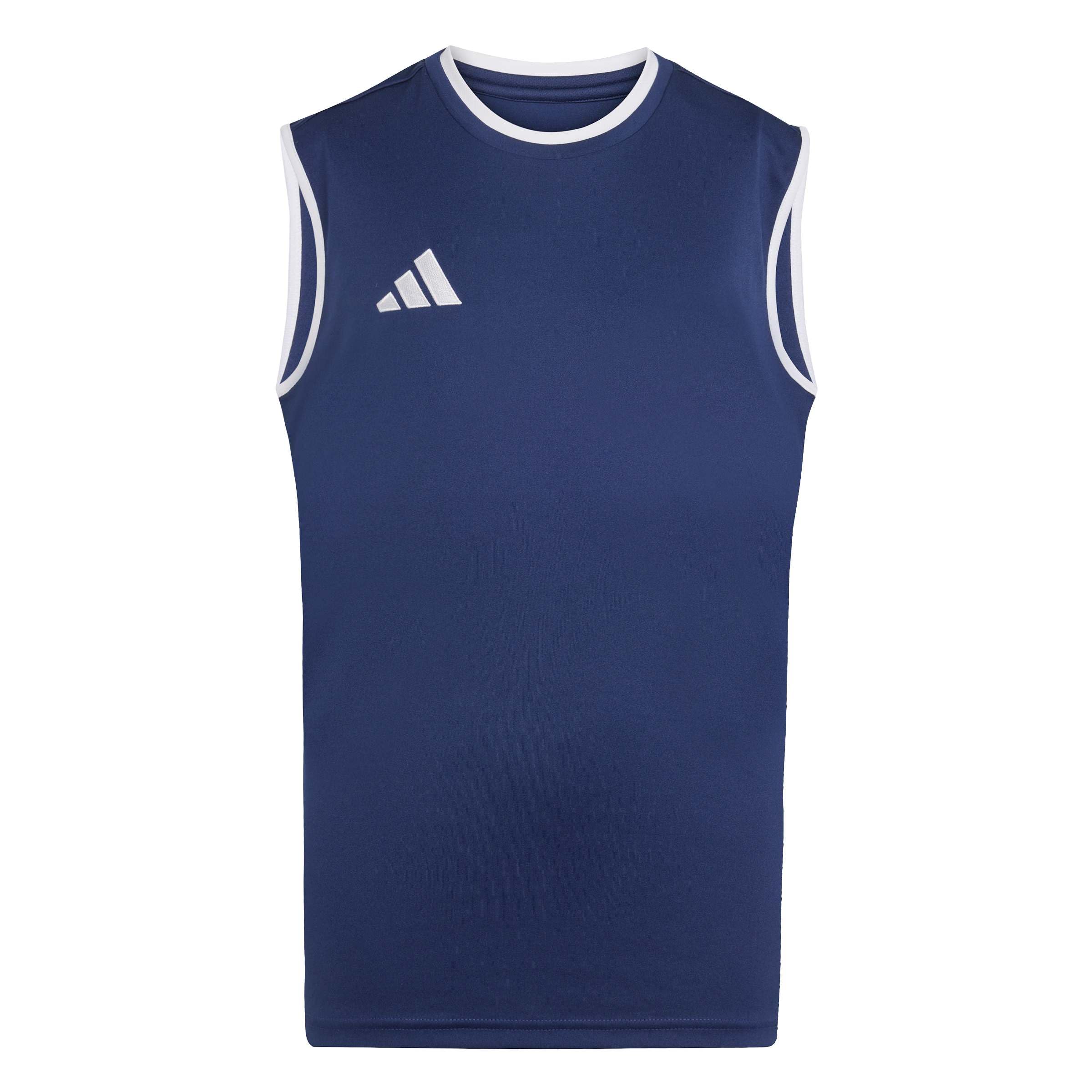 adidas Unisex Kids Entrada26 Sleeveless Jersey Kids Shirt, Team Navy Blue 2/White, 9-10 Years