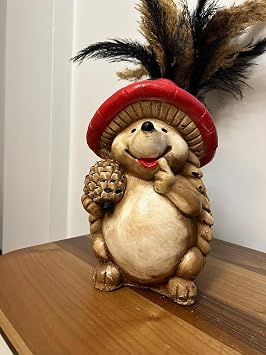 Decorative 30cm Large Size Hedgehog House Balcony Garden Decoration Bohemian Trinket Sculpture
