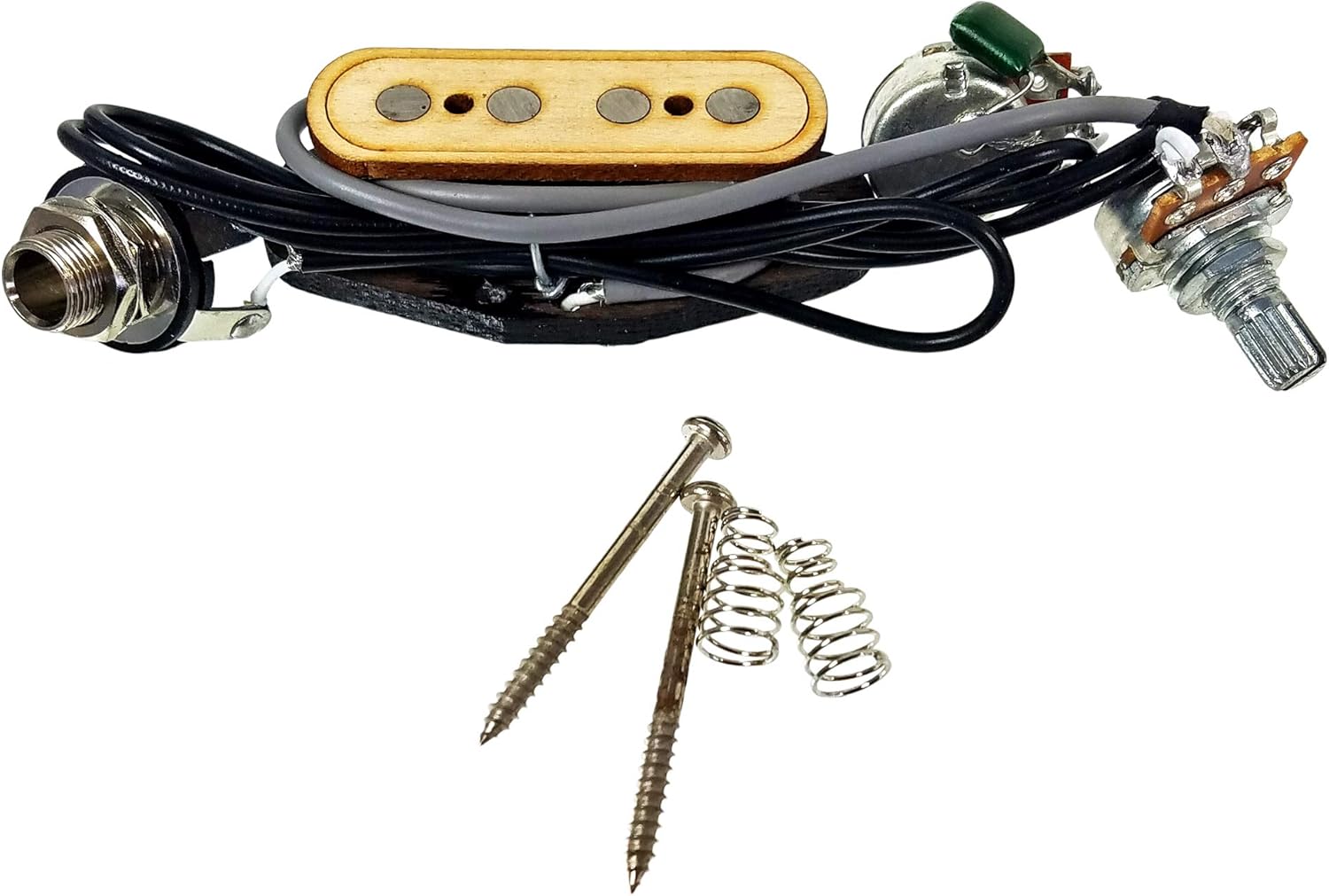 "Electric Delta" 4-pole Electric Cigar Box Guitar Pickup with Volume & Tone