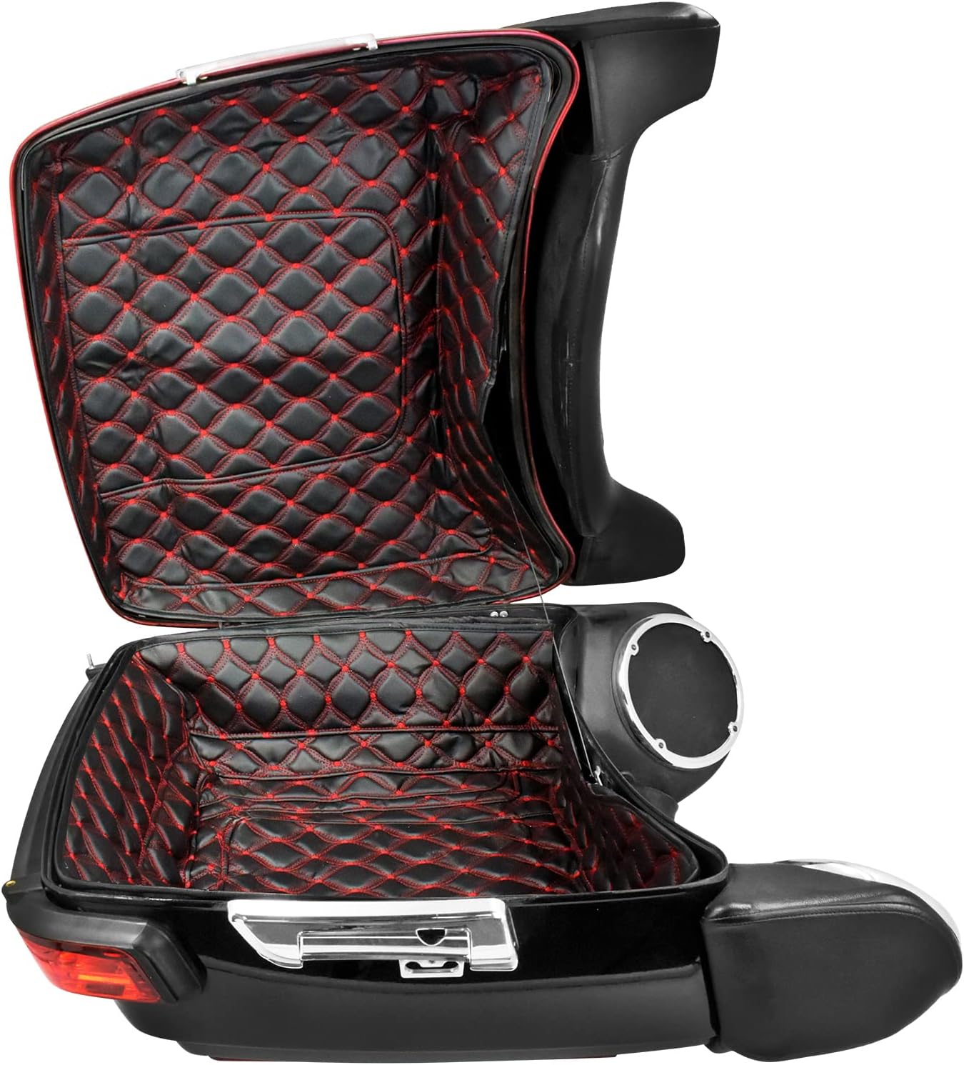 Motorcycle King Tour Pack Liners Touring Pak Inserts Fits for Harley Touring Road King Road Glide Street Glide Electra Glide 2014-2025 (Orange Thread)