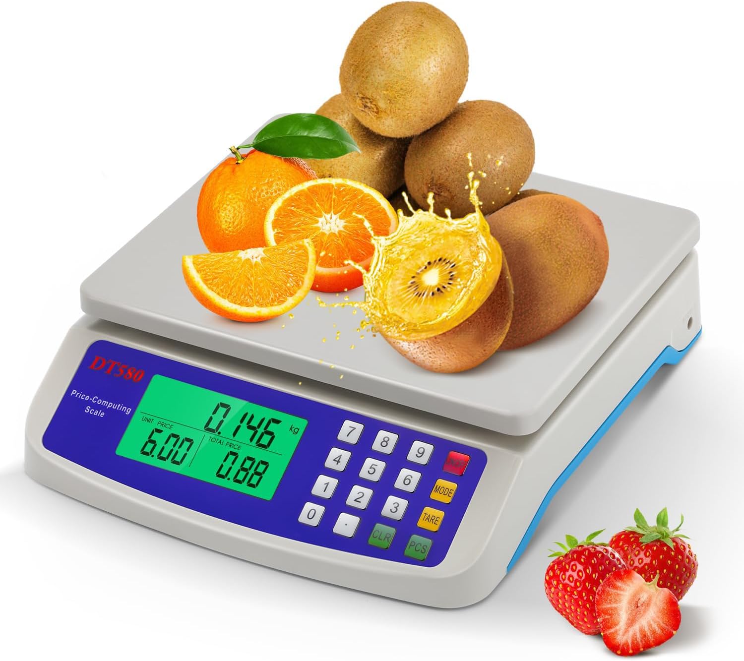 BonvoisinPrice Computing Scale 30kg/66lb Counting Scale Deli Scale Digital Pricing Weighing Scale Precise Market Scales kg/g/lb Conversion(30kg/66lb, 1g)