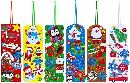 Miniatura 2 de Winlyn 36 juegos de manualidades de Navidad, manualidades de invierno, adornos de Navidad, juegos de arte de muñeco de nieve, reno, pino, pingüino,