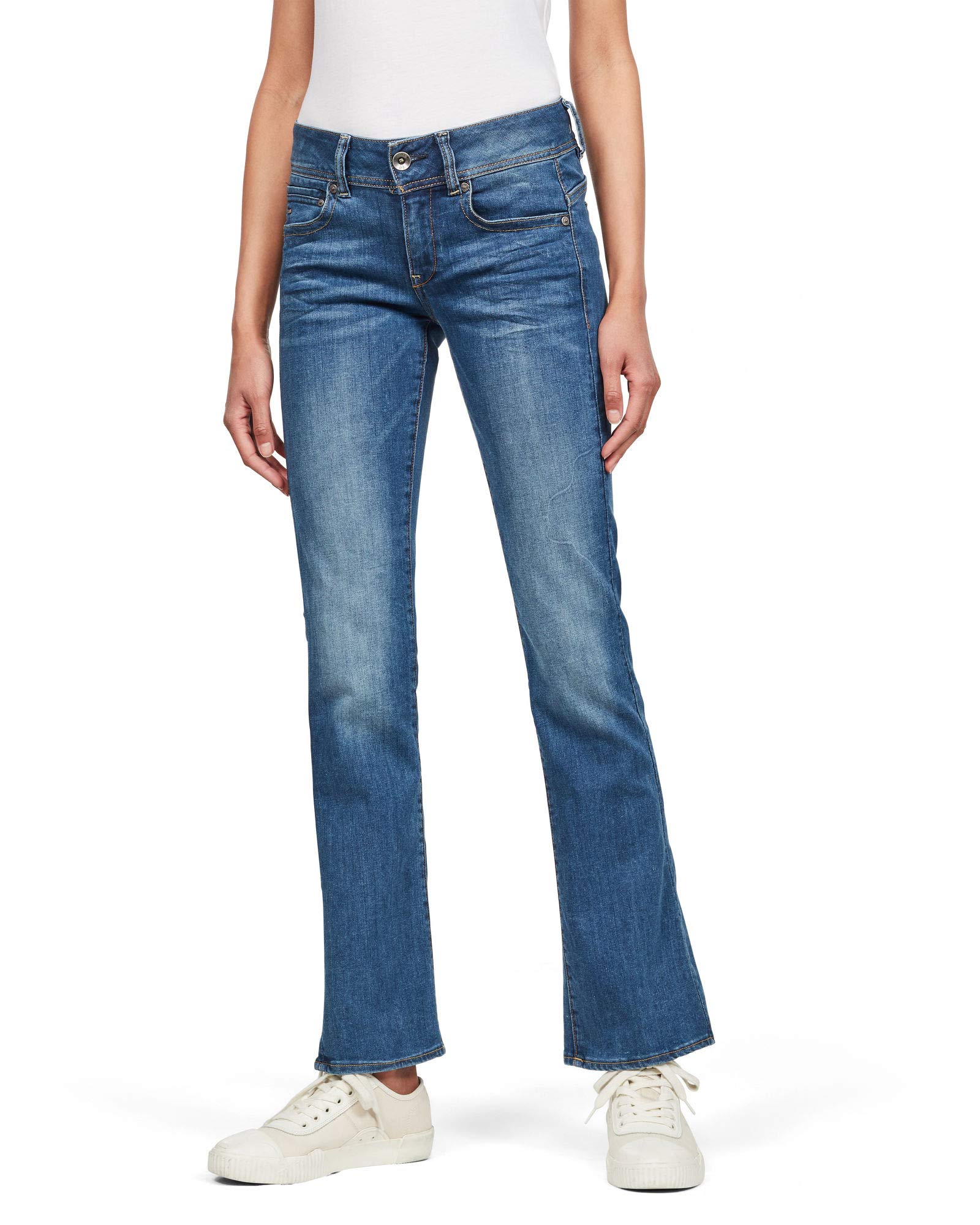 G-Star Women's Midge Bootcut Jeans, Blue (faded blue D01896-6553-A889), 23W / 32L