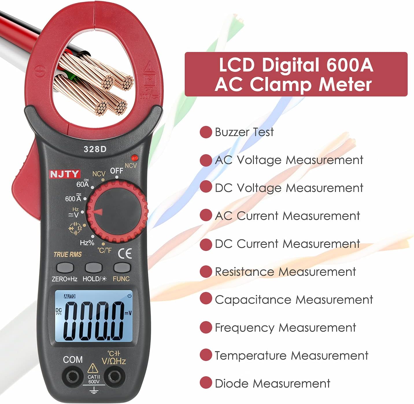 Close-up of Tidrop 328D LCD digital display