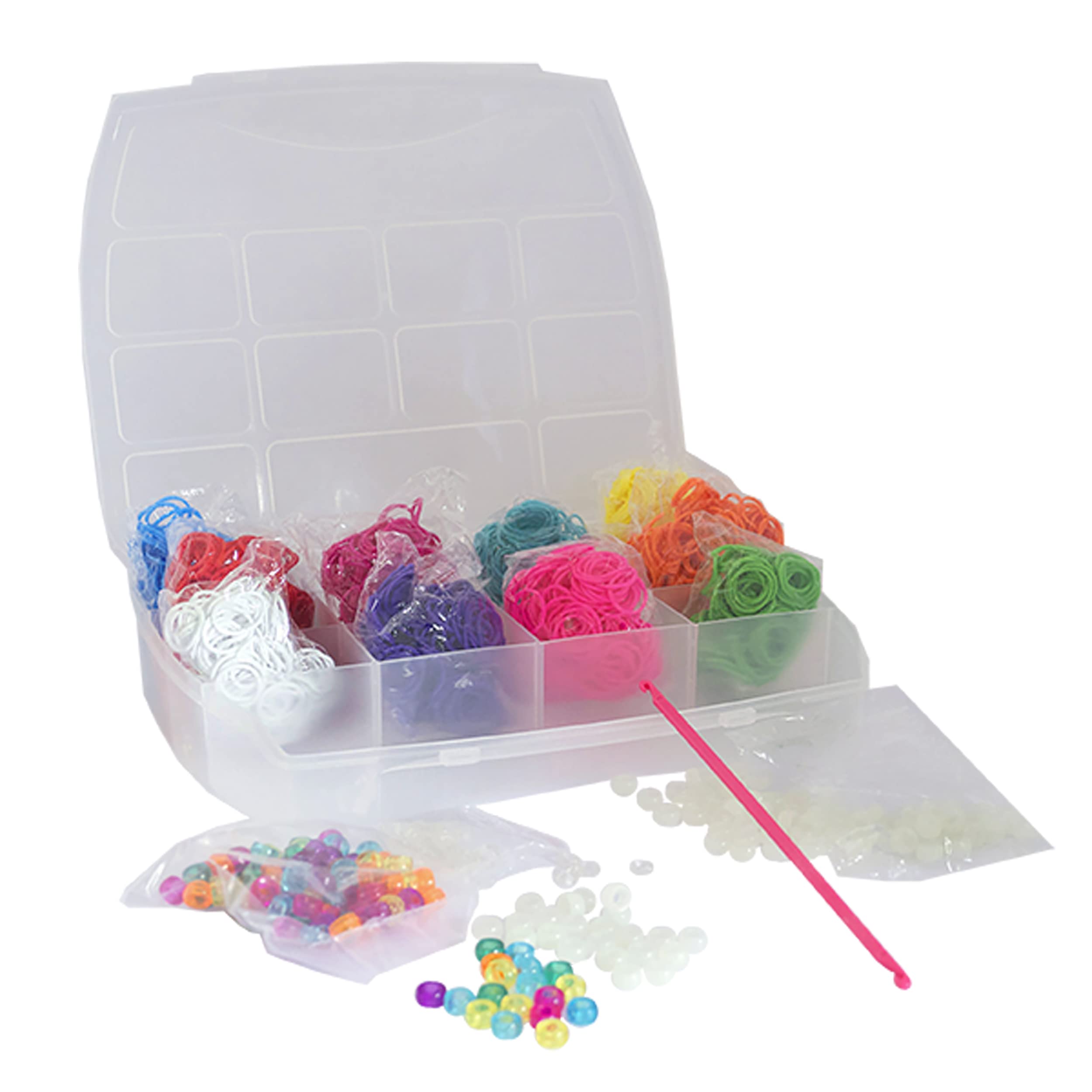Craze Loops Elastici Per Braccialetti Fai Da Te – 600 Pezzi + 30 Chiusure – Silicone Colorato - 4