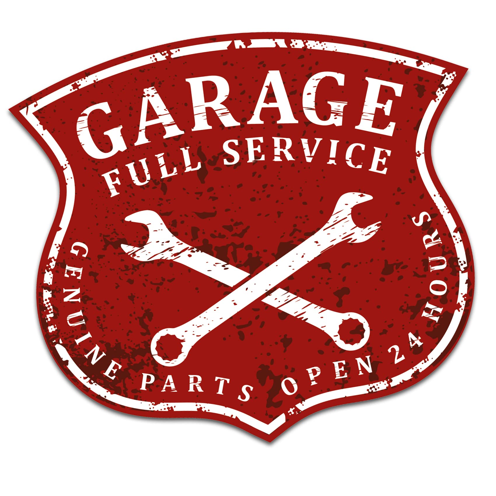 Finest Folia R222-28 Garage Full Service Retro Vintage Sticker Sticker Old School Ace Cult Rockabilly (R222-28 Garage Full Service)