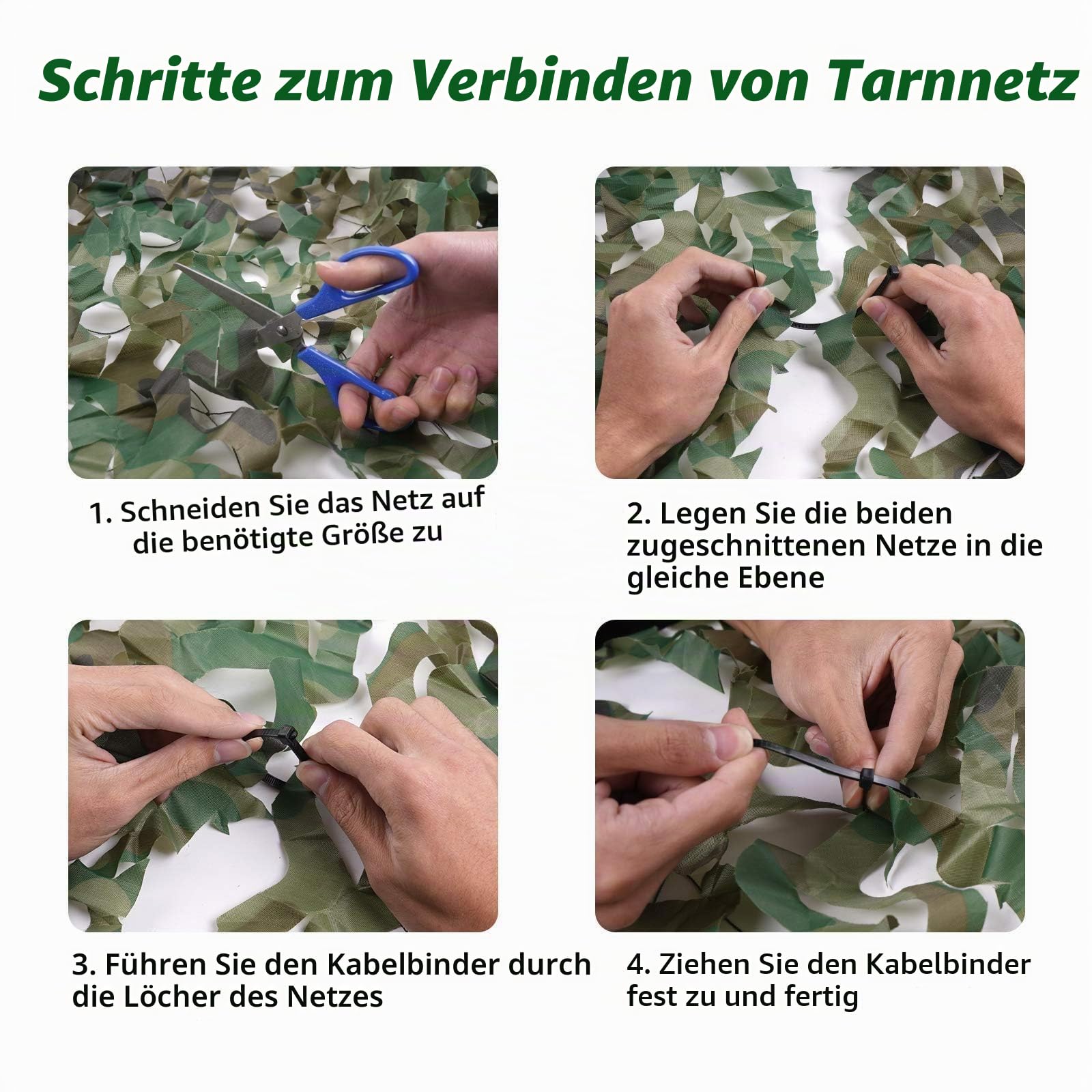 Sposuit Tarnnetz, Tarnnetz, 3 x 3 m, 3 x 6 m, Oxford-Gewebe, Tarnnetze, Militärüberschuss, Jagdrollo für Hirschständer, Partyzubehör, Dekorationen