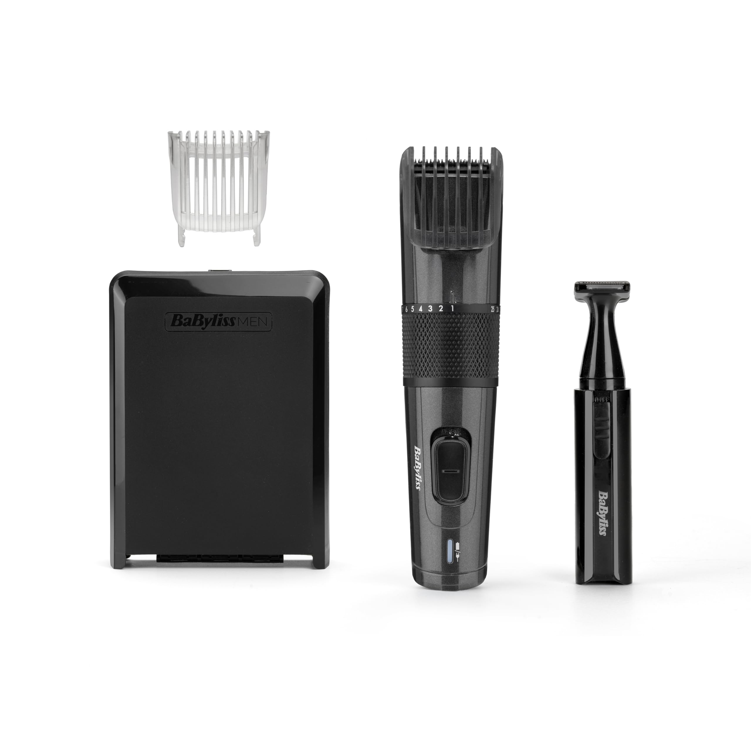 BaByliss E978E Carbon Titanium Hair & Beard Trimmer, 25 Lengths [1