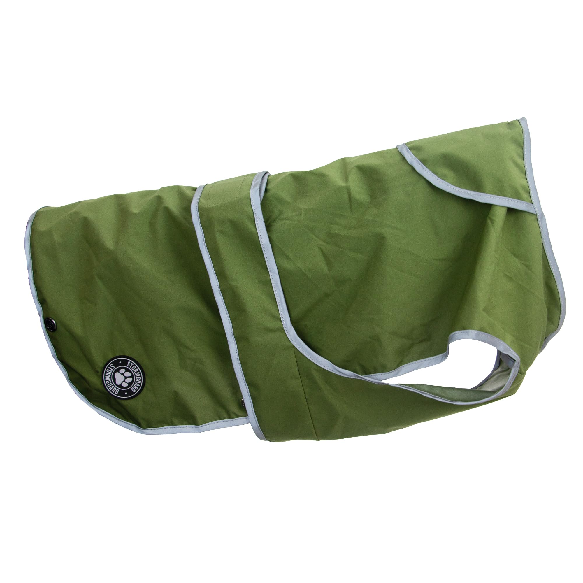 Ancol Stormguard Soft Shell Dog Coat in Khaki, Waterproof Pet Rain Jacket with Zipped Harness Hole - Image 2