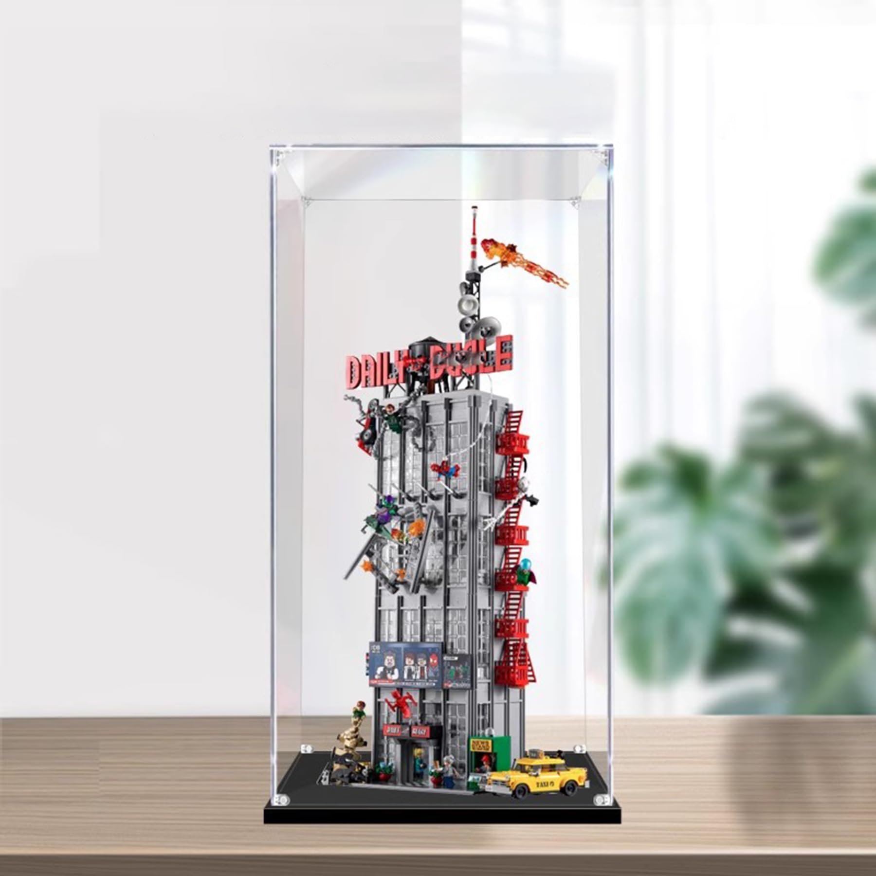 XNSHENGXAN Applicable to Lego 76178 Daily Bugle Acrylic Display Box(15.7*13.7*33.4in), Display Cases for Collectibles, Sturdy Protection for Your Collectible,A,2MM