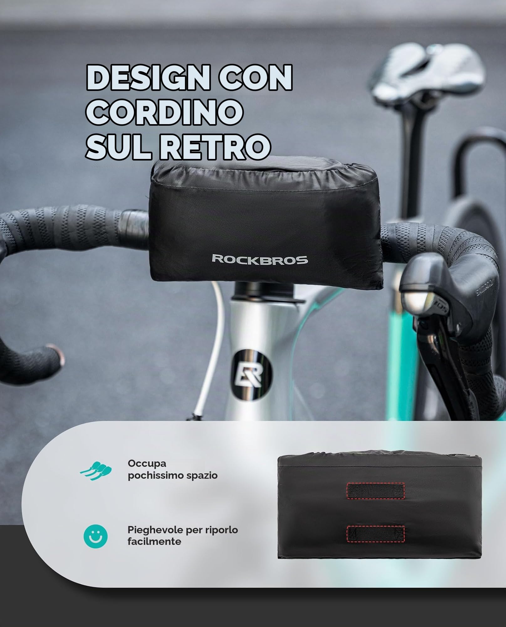 ROCKBROS Copertura Bicicletta Interno, Borsa da Trasporto per Bicicletta, Copri Bicicletta Impermeabile 151*81cm, Borsa da Viaggio per Bici da Corsa, Pieghevole e MTB da 26-27.5 Pollici in Treno Auto
