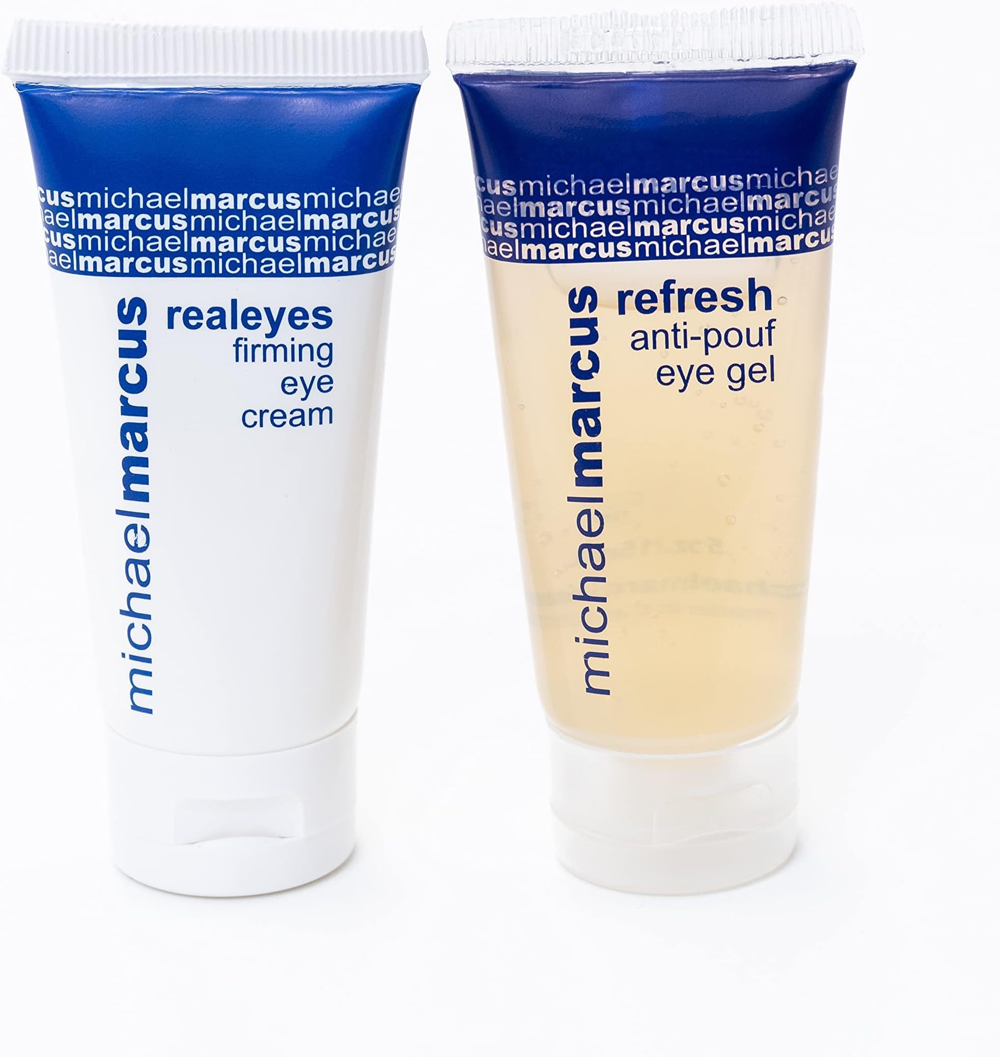 michael marcusRealEyes & Refresh Eye Duo - Moisturizing Eye Cream & Eye Gel to Support Firmness & Elasticity - Helps Reduce Puffy, Tired Eyes - Natural Skincare Products - (0.5oz Bottles, 2 Pack)