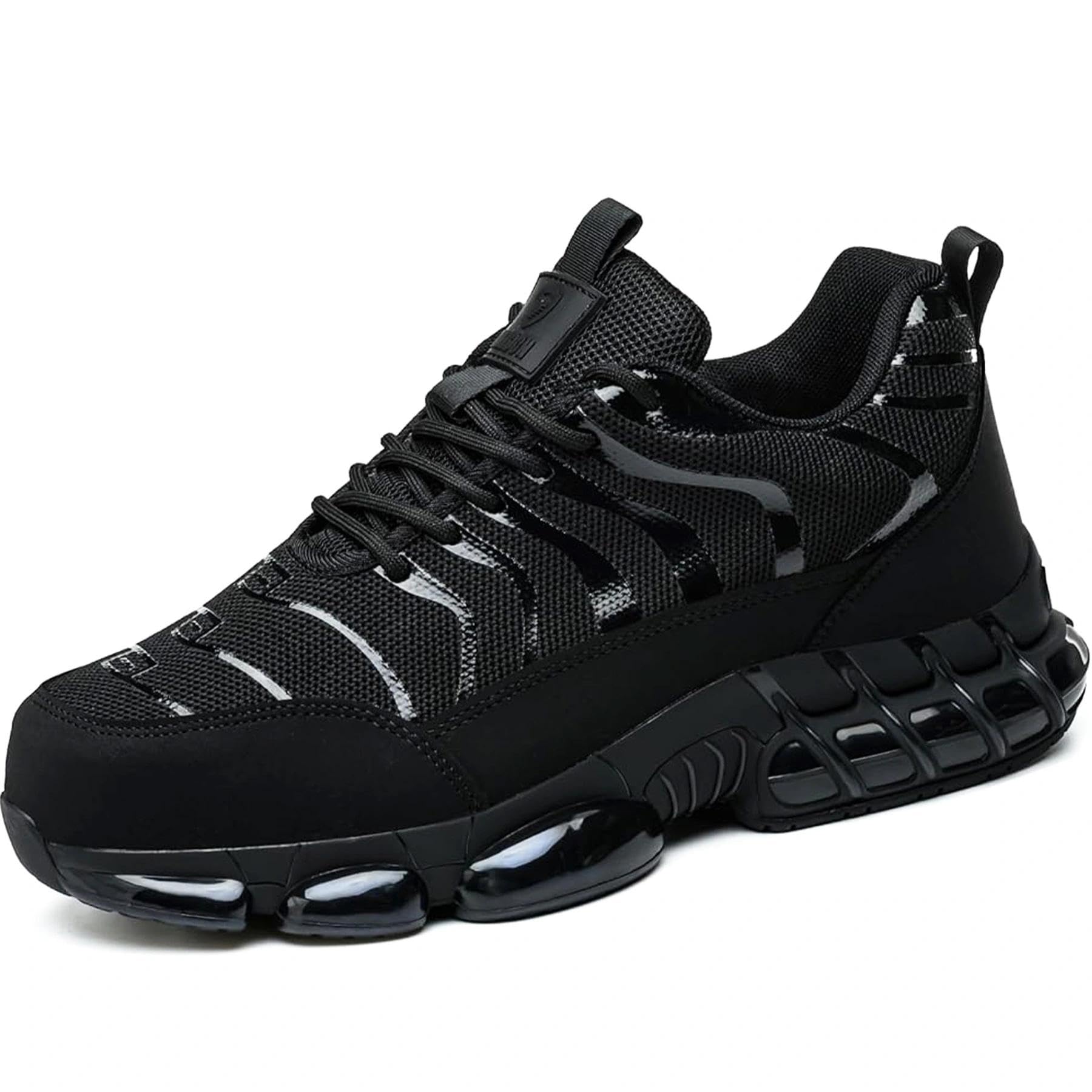 Steel Toe Shoes for Men Women Work Sneakers Safety Shoes Indestructible Comfortable Lightweight Breathable Safety Puncture Proof Shoes for Constructions