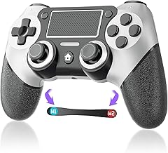 Ps-4 Controller Dual-shock 4 Play-station 4 Controller Compatible with PS4/Pro/Slim, Wireless Gaming Controllers with Double Vibration/6-Axis Motion Sensor/Programmable Back Buttons【Upgraded】