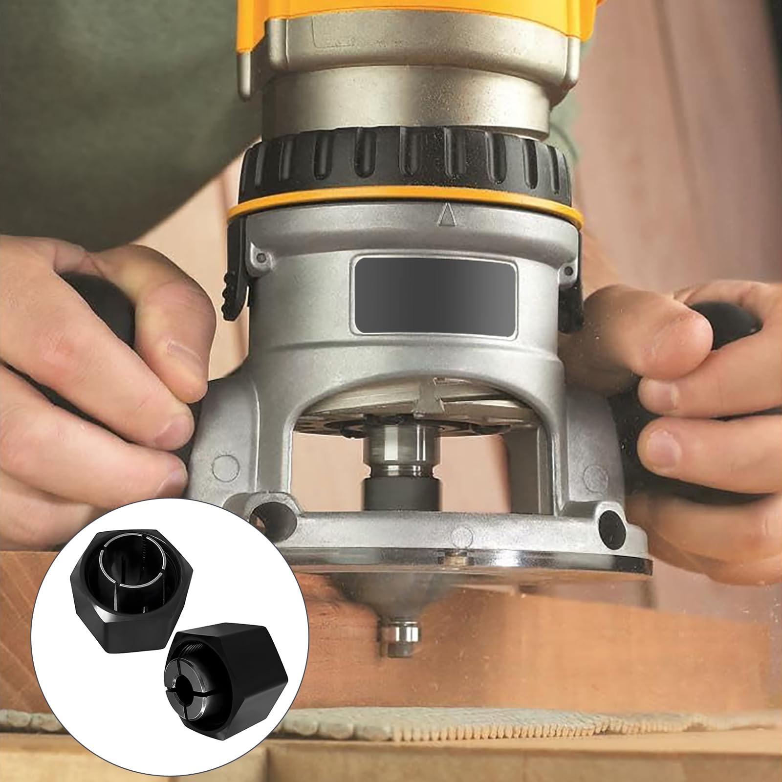 Collet de défonceuse 1/2" et 1/4" pour défonceuse Dewalt DW621 DW616 DW618 Dw622 Dw626, pour Bosch 1617, 1617EVS, 1618, 1618EVS, 1613, 1613EVS, 1613AEVS. Numéro de pièce du routeur S : 326286-03
