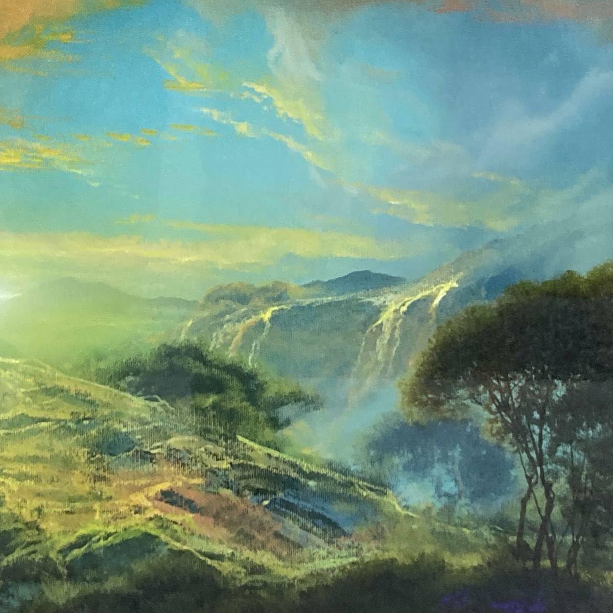 DALE TERBUSH　デイルターブッシュ　絵画　美術品 デイル ターブッシュ（Dale TERBUSH）「心に秘めた世界」シルク