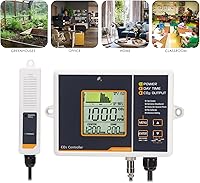 Vista 6 de Controlador de CO2 con sensor de CO2 NDIR con cable, controlador de dióxido de carbono enchufable, el monitor de CO2 puede adaptarse con regulador
