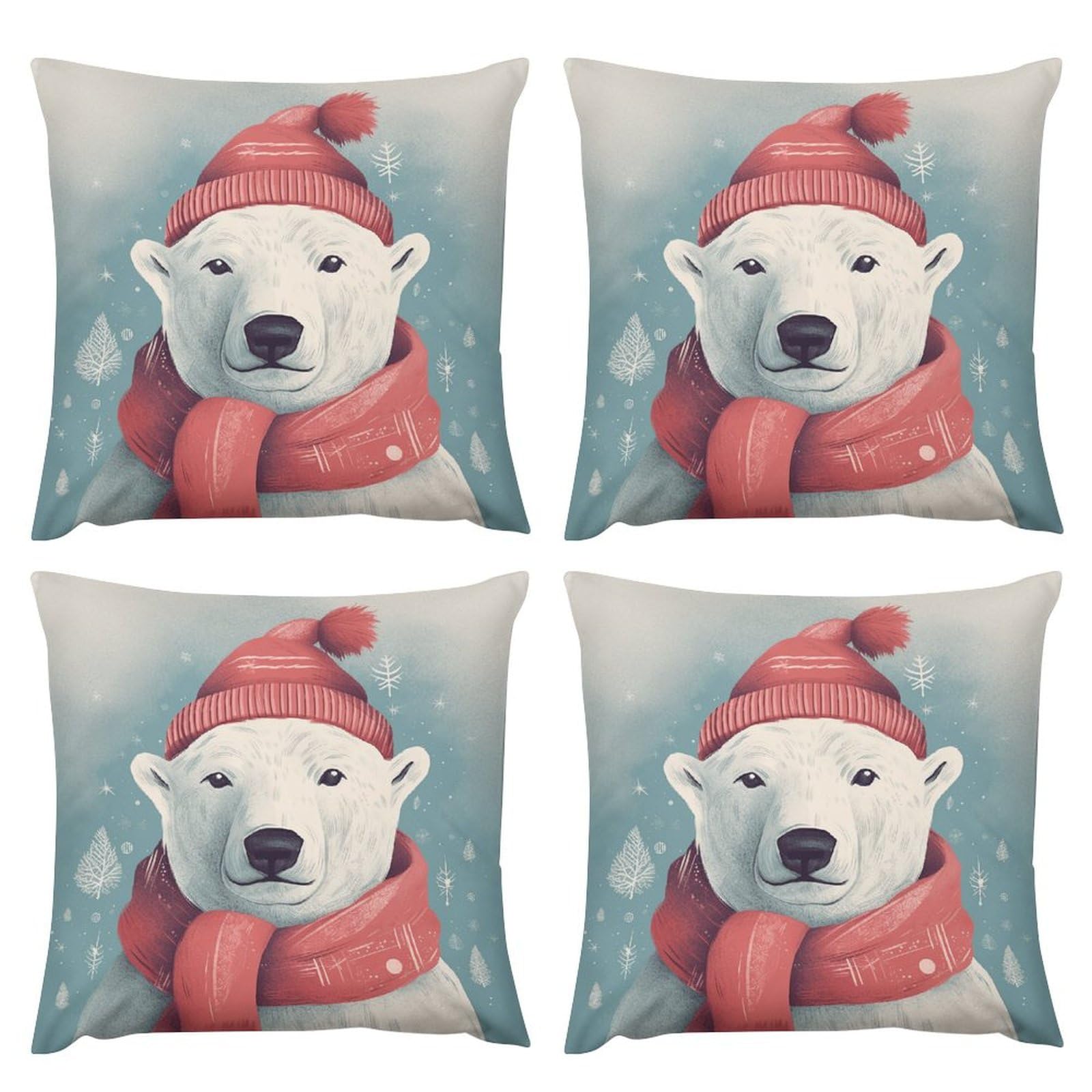 Housses de coussin en peluche double face douces et faciles à laver