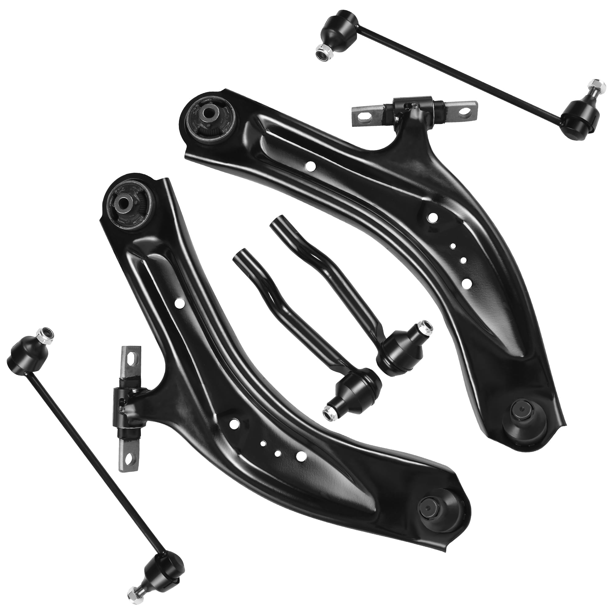 AUTOSAVER88 Front Suspension Kit Compatible with 2014-2019 Rogue, 2017-2019 Rogue Sport, 2017-2018 Qashqai, Front Lower Control Arms w/Ball Joint,6pc