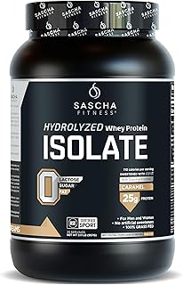 Hydrolyzed Whey Protein Isolate,100% Grass-Fed (0.9kg, All) (Caramel)