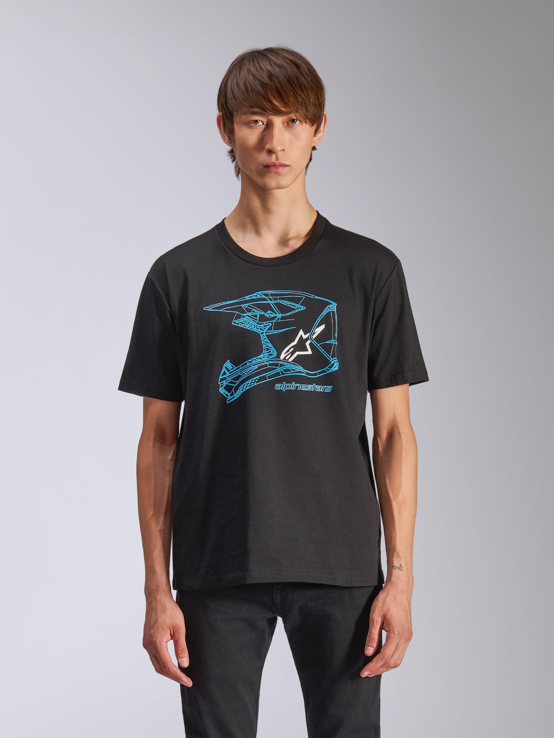 Alpinestars MX Helmet Csf tee Camiseta Hombre (Pack de 1)