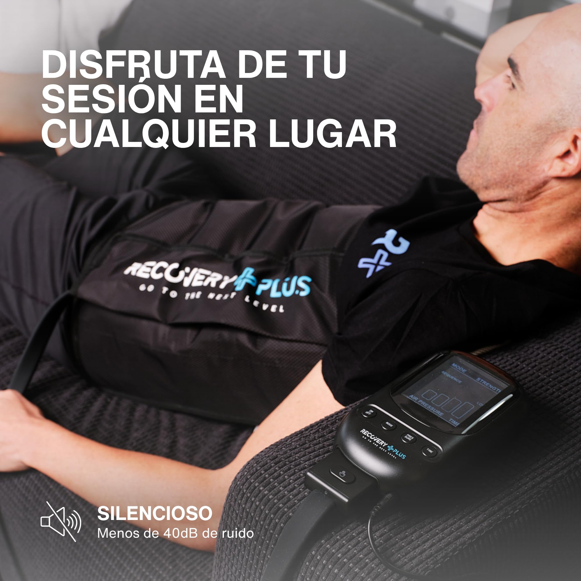 RECOVERY PLUS - Faja Abdominal de Presoterapia RP 4.0 G2 para Abdomen y Zona Lumbar, 4 Cámaras, Compatible con Equipo Recovery Plus RP 4.0 G2, Solo Faja Abdominal, Máquina No Incluida