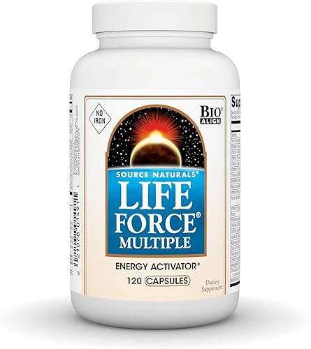 Miniatura 9 de Source Naturals Life Force Múltiples Multivitamínicos diarios sin hierro de alta potencia Vitaminas, minerales, antioxidantes y nutrientes  Energía