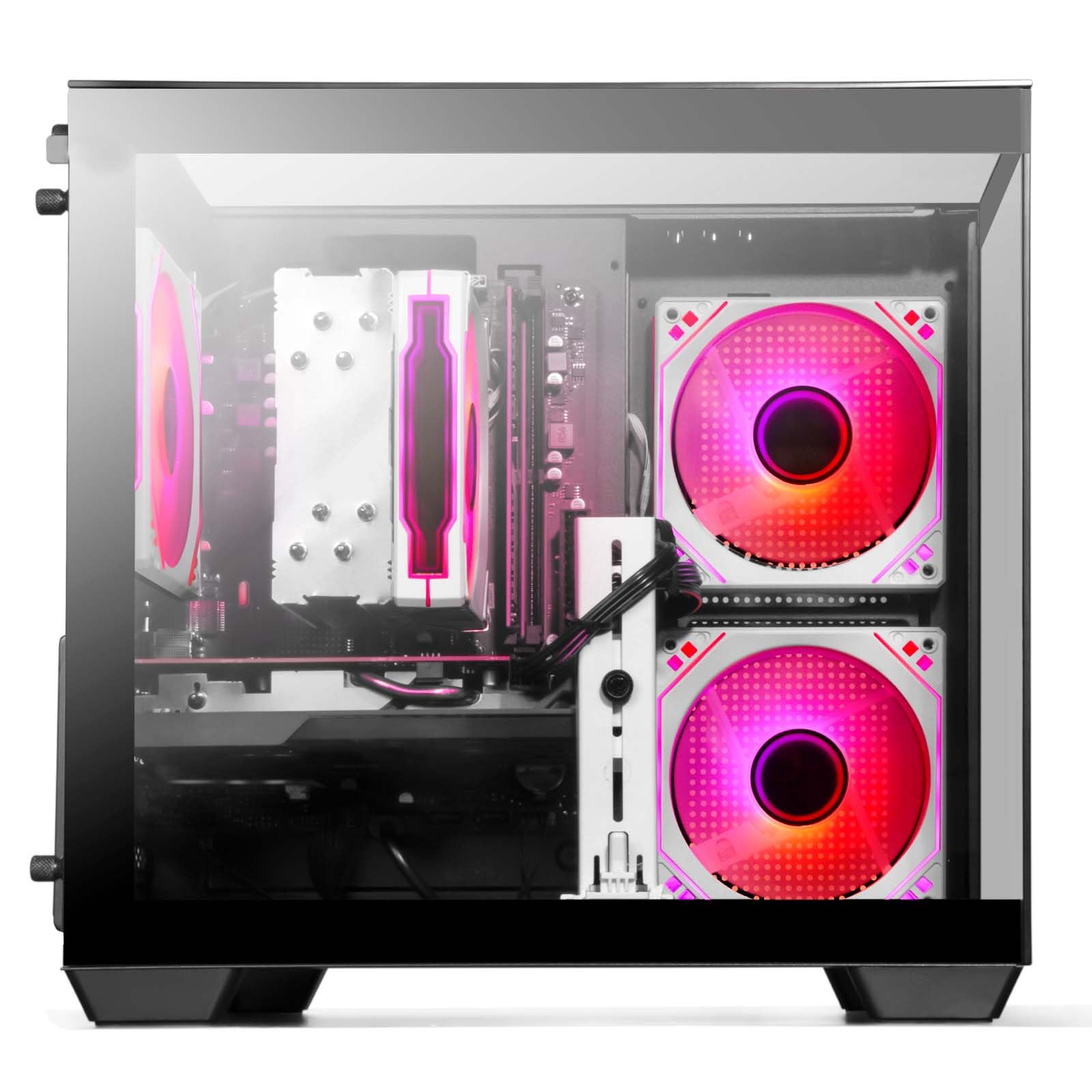 LXZ Gaming-Desktop-Computer mit Core i7-13700F, 32 GB 5600 MHz DDR5-RAM, 1TB SSD, GeForce RTX 5060-Grafikkarte – Hochleistungs-Gaming- & Design-Computer