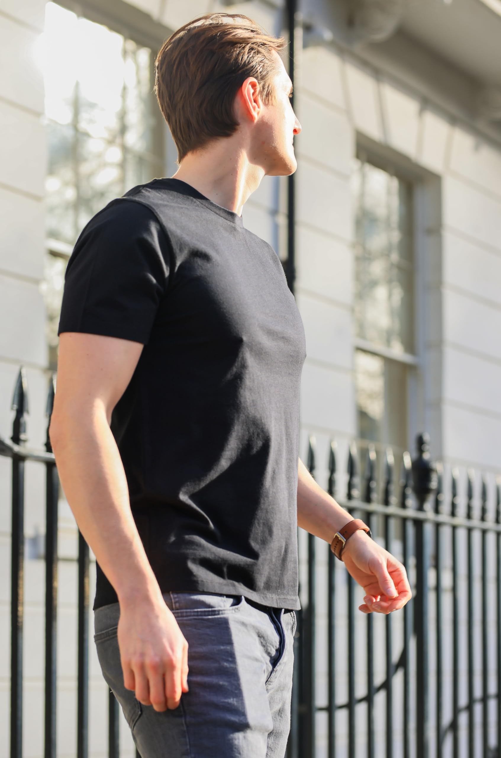 SoftSpun Confezione da 6 Magliette da Uomo in Cotone 100%, Regno Unito | Magliette da Uomo con Scollo Rotondo.