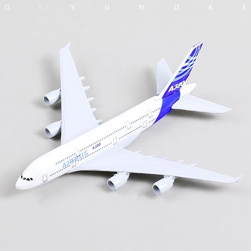 Miniatura 5 de Airbus A380 Prototype 1400 Modelo de avión de metal fundido a presión con soporte Sky Jumbo Airliner Kit de modelo de aleación para regalo