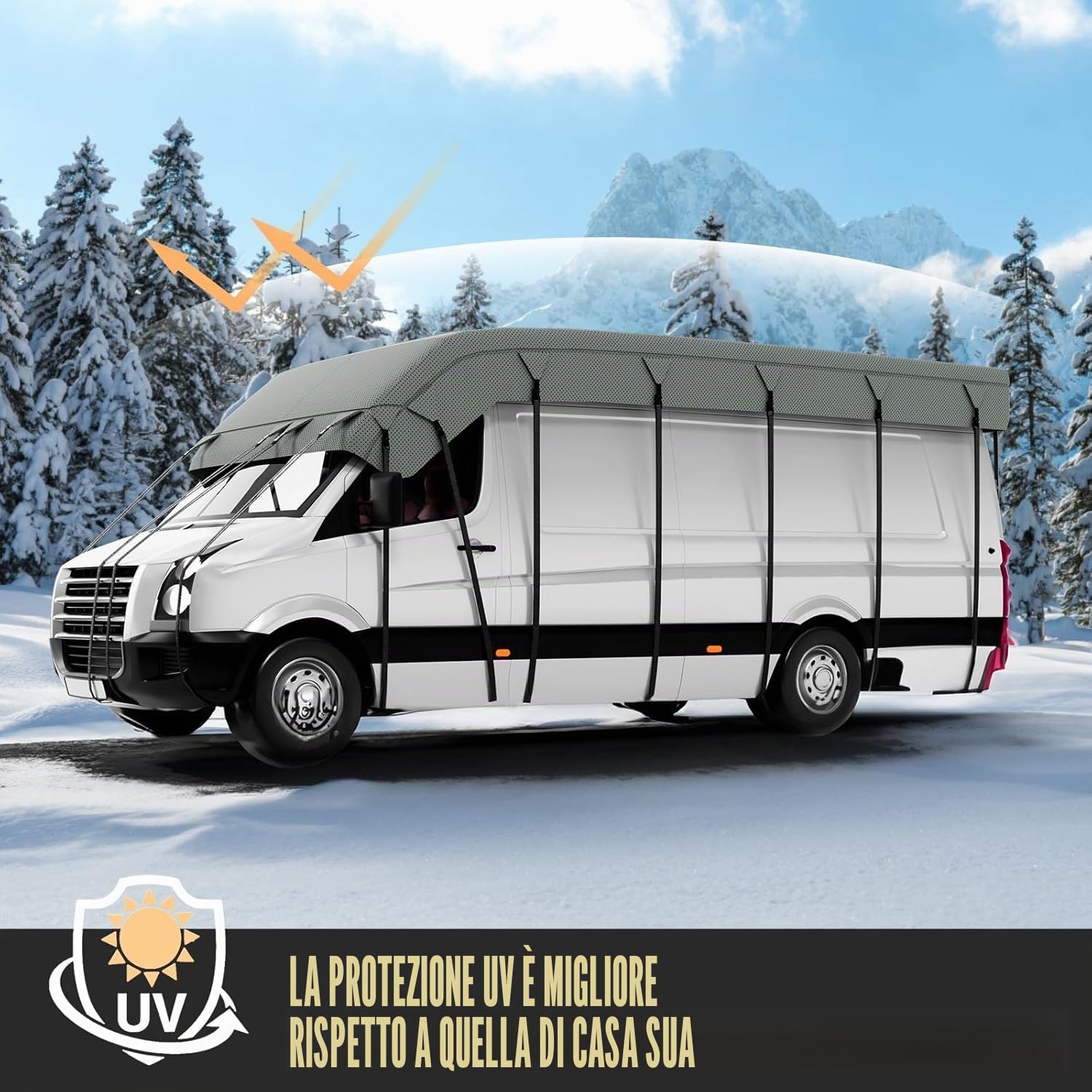 Telone di Alta Qualità per Camper e Caravan - Protegge dalla Polvere e dall'Umidità | 6 * 3M