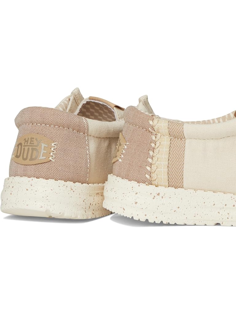 Tan Hey Dude Wally Break Brushed Linen (Little Kid/Big Kid)