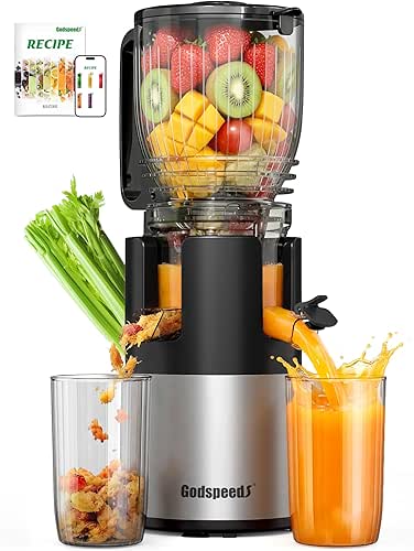 juicer machines with 5.8" Large Feed Chute, Slow masticating cold