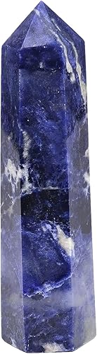 Miniatura 1 de AMOYSTONE Varita de jaspe Picasso natural, columna hexagonal de cristal curativo, pequeña varita de cristal irregular, 6 puntos, torre de jaspe