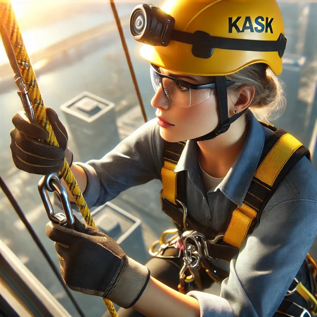 KASK Schutzhelm Primero Air, Bauhelm, Arbeitshelm, Drehrad, 14 Belüftungskanäle, nach EN397 und EN50365, Farbe:gelb