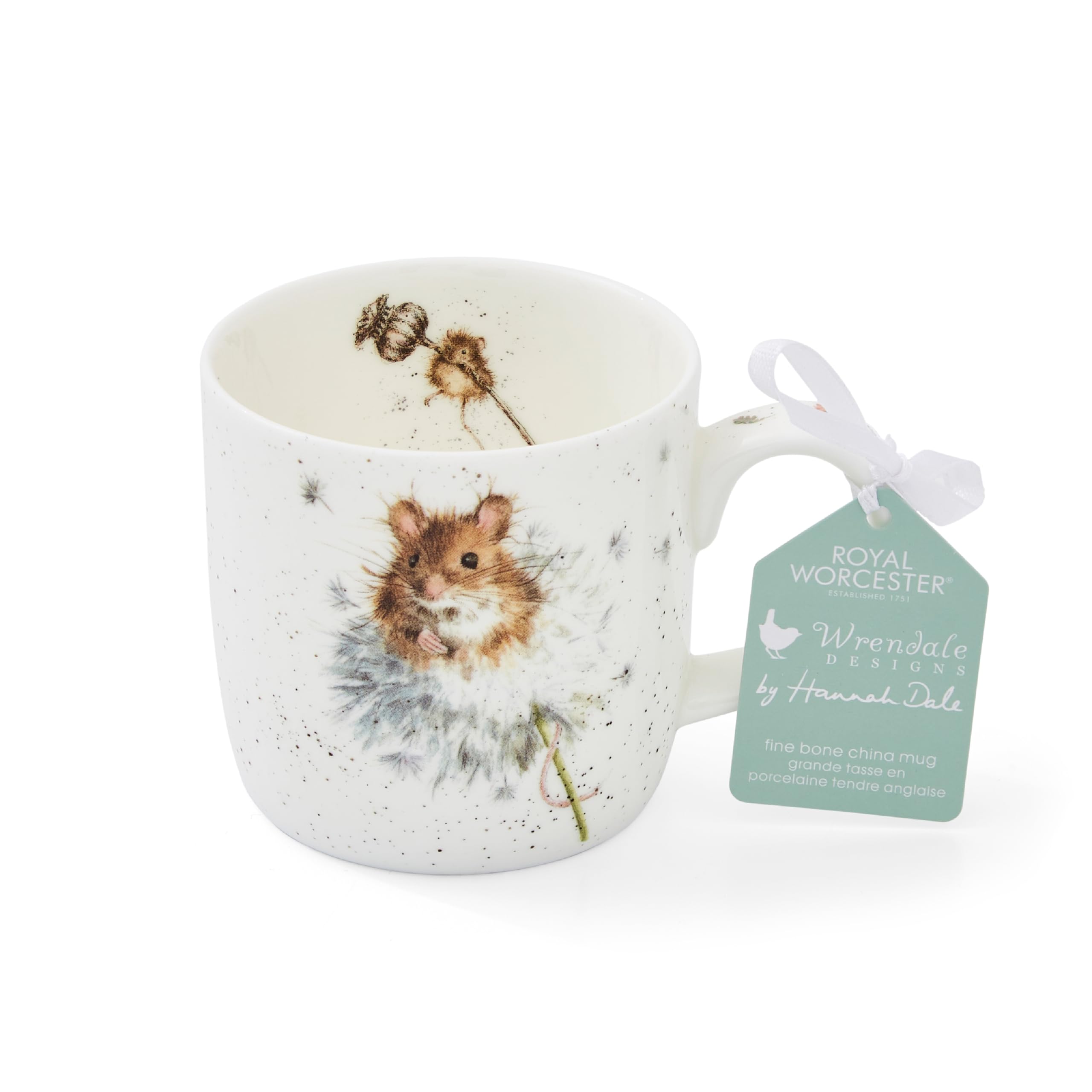 Royal Worcester Multi Coloured Wrendale Designs Mmoh5629-Xsm Country Mice Single Mug, 310Ml