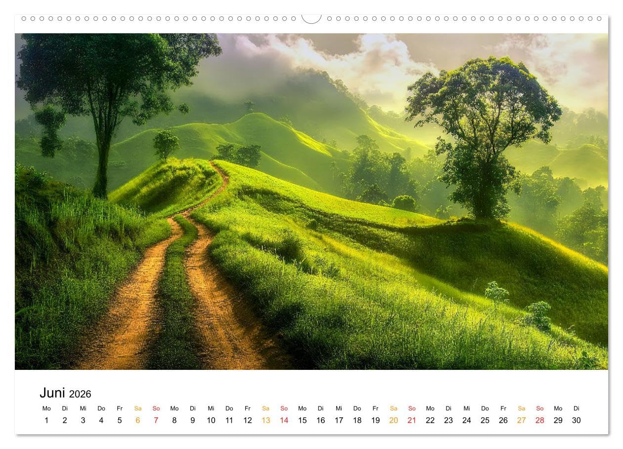 Mystischer Nebel (hochwertiger Premium Wandkalender 2026 DIN A2 quer), Kunstdruck in Hochglanz: Lassen Sie sich von der Poesie der Natur verzaubern. (CALVENDO Natur)