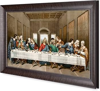 『最後の晩餐』 レオナルド・ダ・ヴィンチ 立体複製名画 額装付 最後の晩餐』 レオナルド・ダ・ヴィンチ 立体複製名画 額装付