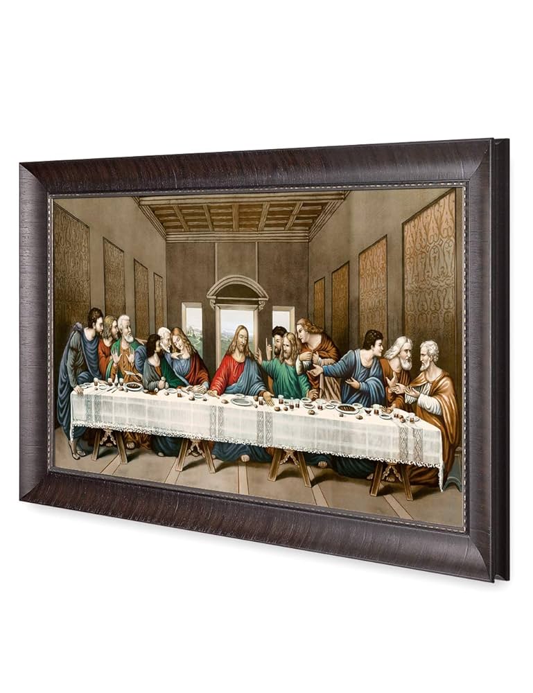 『最後の晩餐』 レオナルド・ダ・ヴィンチ 立体複製名画 額装付 ダ・ヴィンチ 最後の晩餐 立体複製名画 美術品 レプリカ 絵画 額