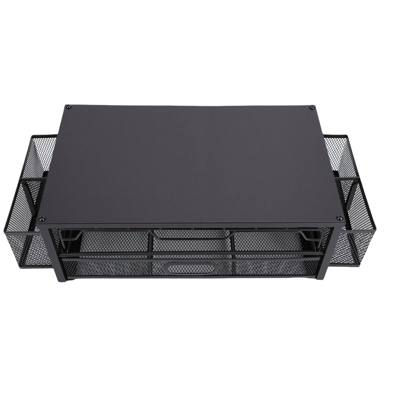 Cassetto per Cialde del caffè, Supporto per Ferro da Stiro, Organizer Estraibile Salvaspazio, Design a 2 Livelli per la Postazione del caffè e l'allestimento della (Piatto)