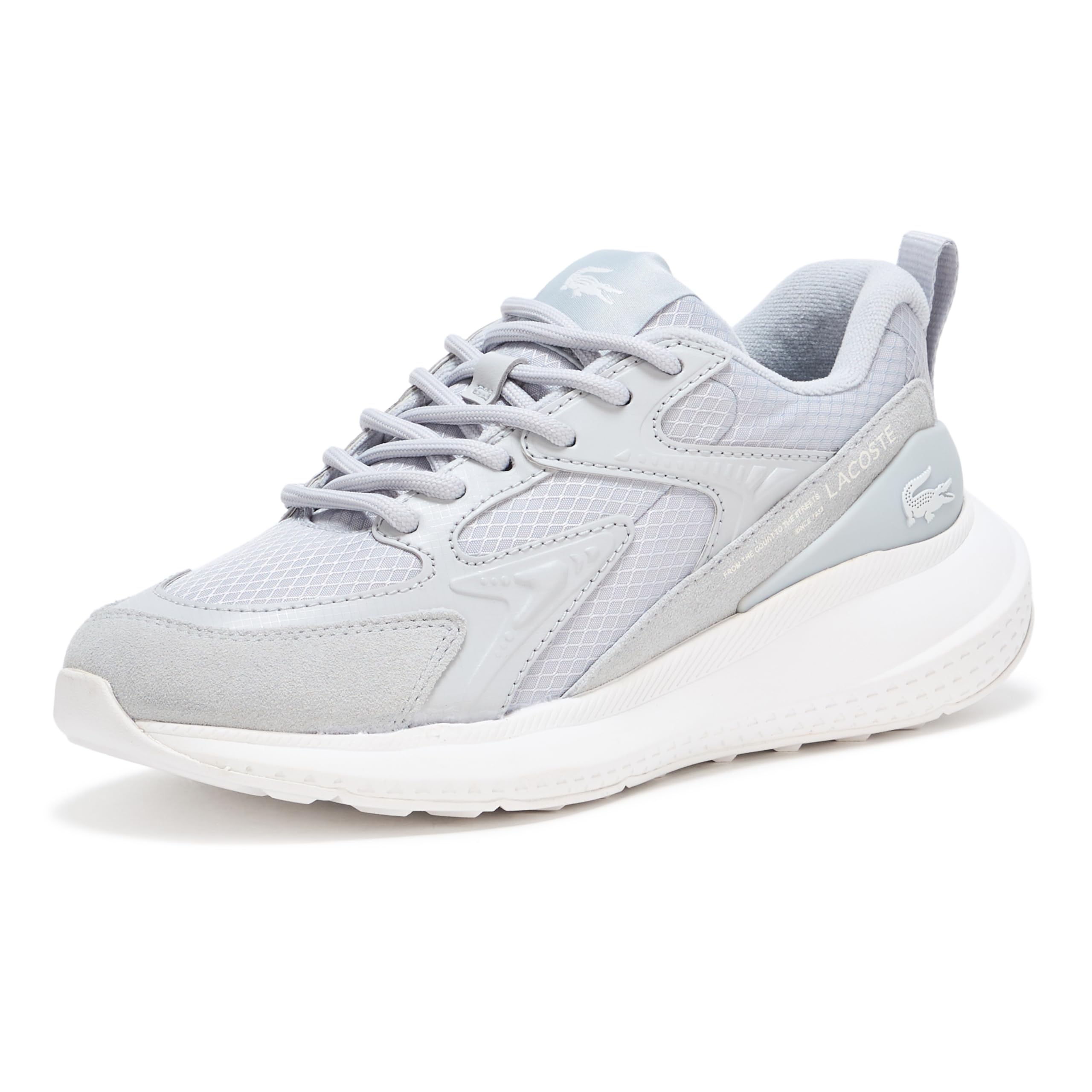 

                                                    Lacoste Womens L003 Evo Sneaker, LT Gry/WHT, 6