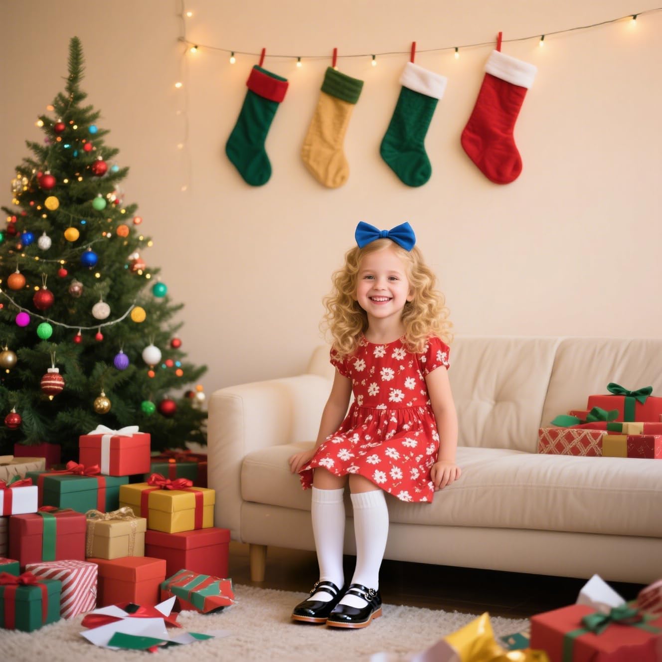 GINFIVE Toddler Girls Dress Shoes Little Kids Flats School Mary Janes Shoes - Image 2