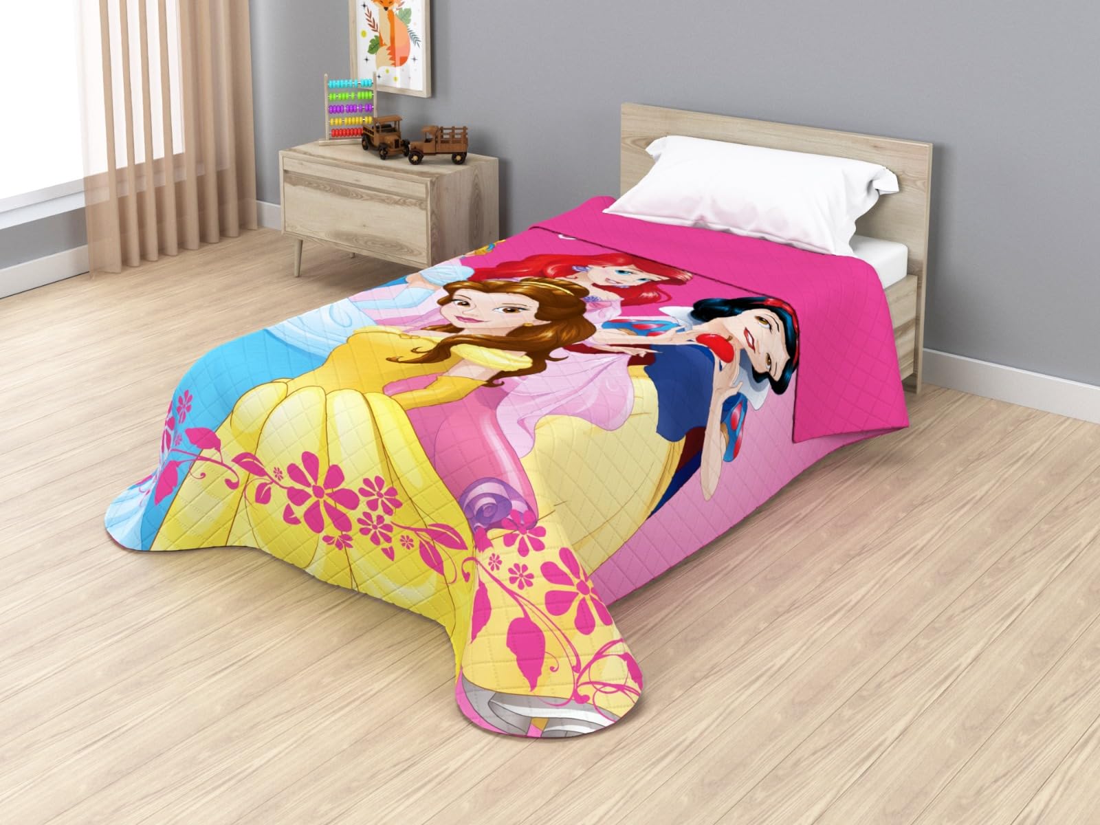 Disney Jay Franco Colcha Bouti Termosellada Princess Fun, 170 x 250 cm, Microfibra, Relleno 100gsm JE12752ET