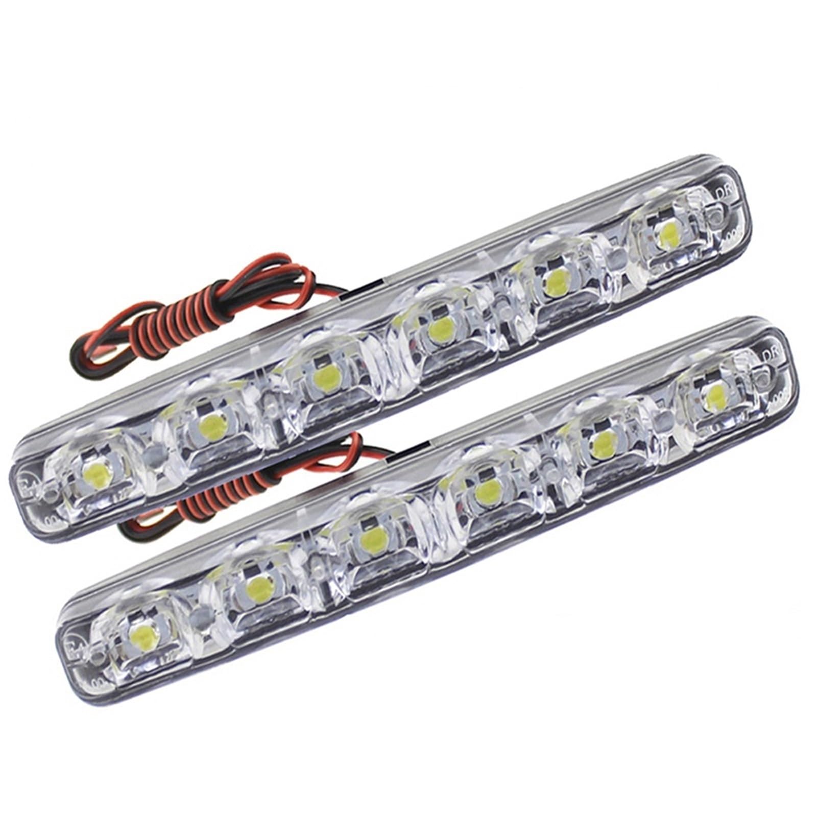 Luces de circulación diurna 12V con 6LED impermeables para coche 7