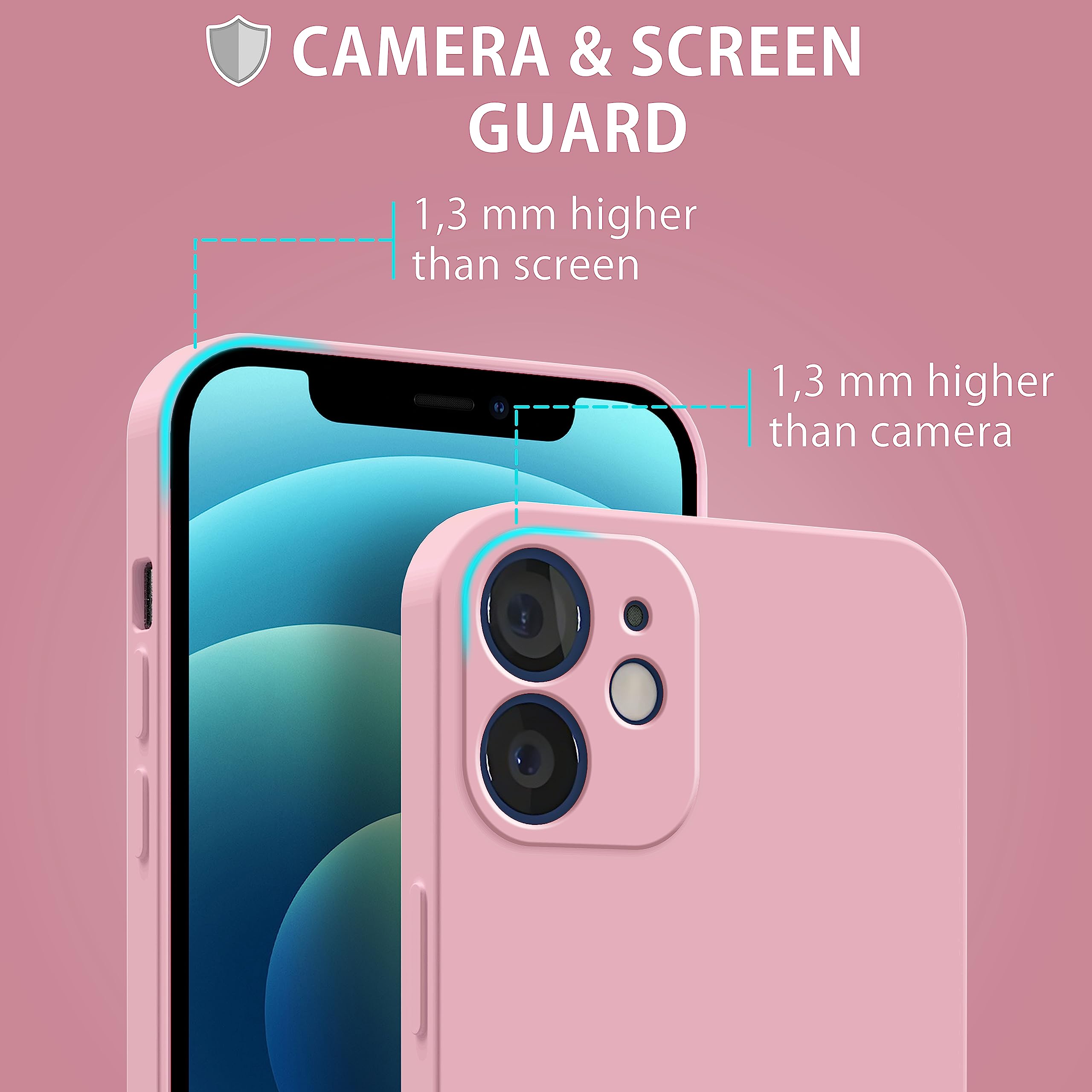 MyGadget TPU Case For IPhone 15 Plus - Cover Dual Layer With Camera Protection | Inner Lining - Soft Touch Rubber & Anti-Scratch Shell Purple - View #11
