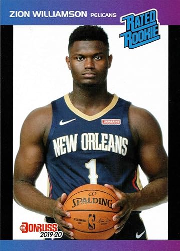 2019-20 Panini Instant 1989 Donruss Rated Rookie Retro Basketball #1 Zion Williamson Rookie Card