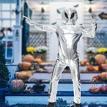 LCSVCCXA Alien Costume for Women and Men, Party Supplies, Fancy