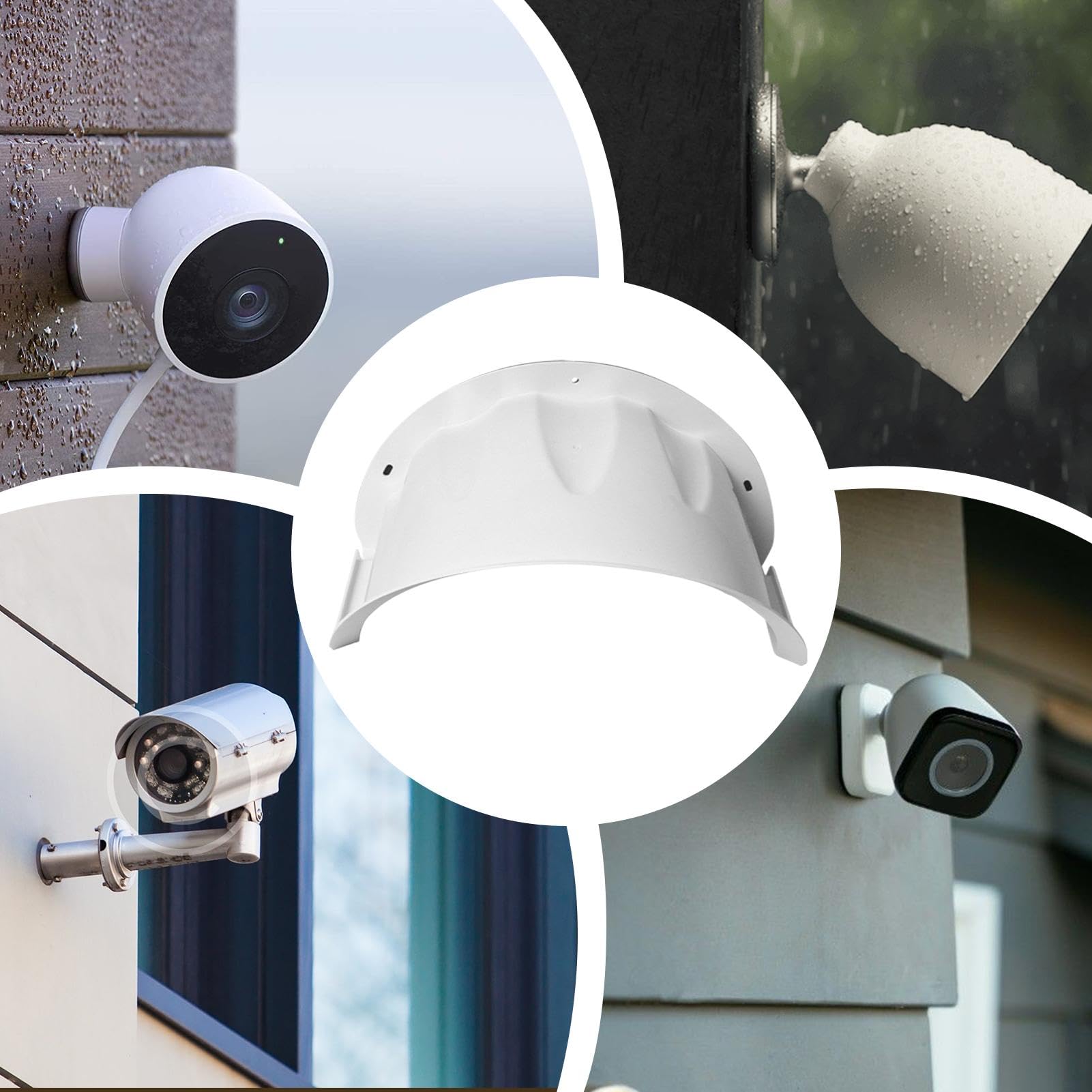 Kamera Wetterschutz Für Ring Stick Up Cam, Outdoor Camera Regenschutz Sonnenschutz Kamera Regen Abdeckung Kappe Abdeckung Wasserdicht Regen Und Schnee Schutzhülle Staub Schutz, Weiß