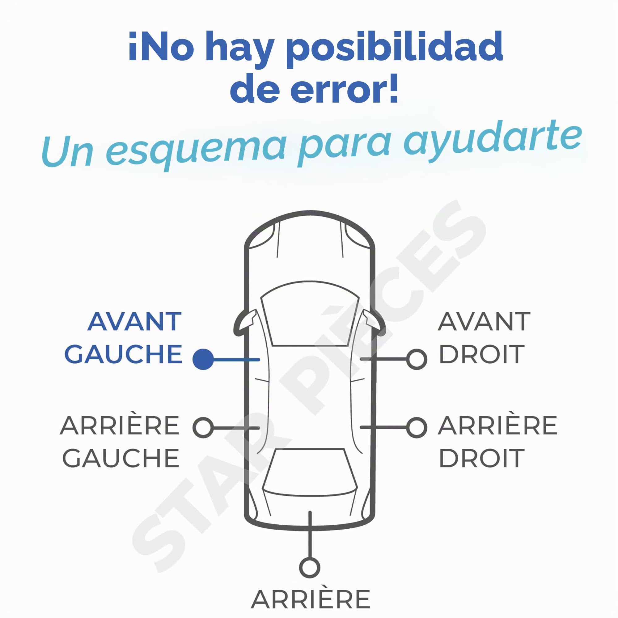 STARKIT PERFORMANCE Mecanismo completo + maneta de puerta compatibles para BMW X5 E53 (1999-2006) manilla exterior | DELANTERO IZQUIERDO (lado conductor) 51218243615 | 8243615 | 51218243617